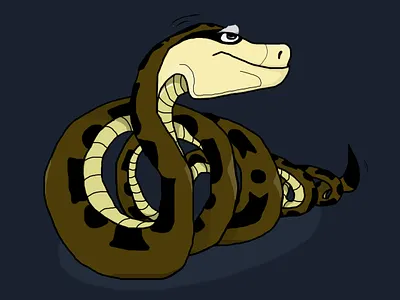 Kaa illustration photoshop