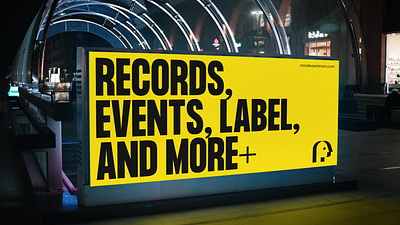 AMM Branding brand branding clean design electronic music events head identity label logo mindless minion music record store records vinyl yellow