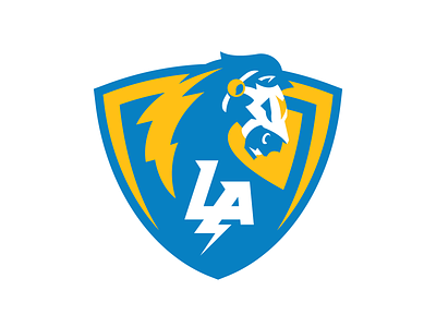 Sean's NFL - LA Chargers Concept Logo branding chargers design football identity illustration illustrator la chargers logo los angeles nfl sports sports logo vector