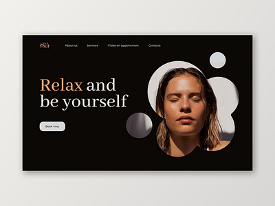 Website for a spa salon beauty e commerce homepage relax spa ui ux webdesign