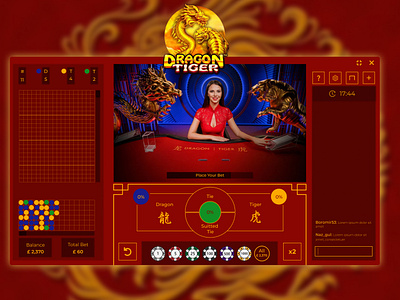 Dragon & Tiger | Casino Game Design asia blackjack casino chat design dragon fareast game gamedesign graphic design tiger ui uidesign ux