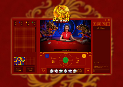 Dragon & Tiger | Casino Game Design asia blackjack casino chat design dragon fareast game gamedesign graphic design tiger ui uidesign ux