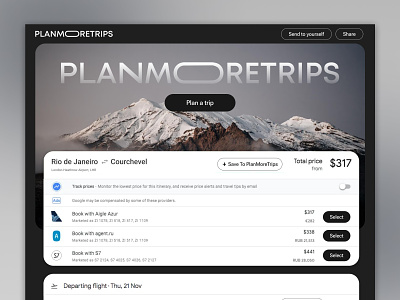 Plan More Trips app design graphic design travel ui ux