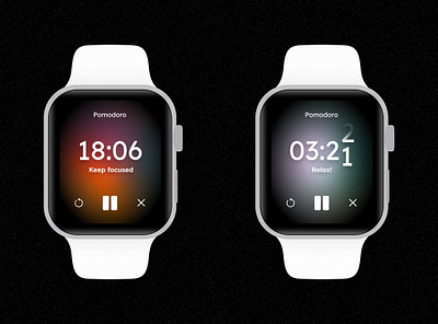 Countdown Timer - Pomodoro applewatch countdown timer dailyui dailyui014 dailyuichallenge design figma pomodoro ui