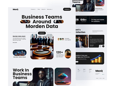MaxQ landing page ui ui design web website