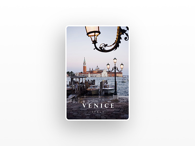 A postcard from Venice - Part I blue card design font graphic italy lamp light photo photography picture postcard shadow sunset vacation venice water