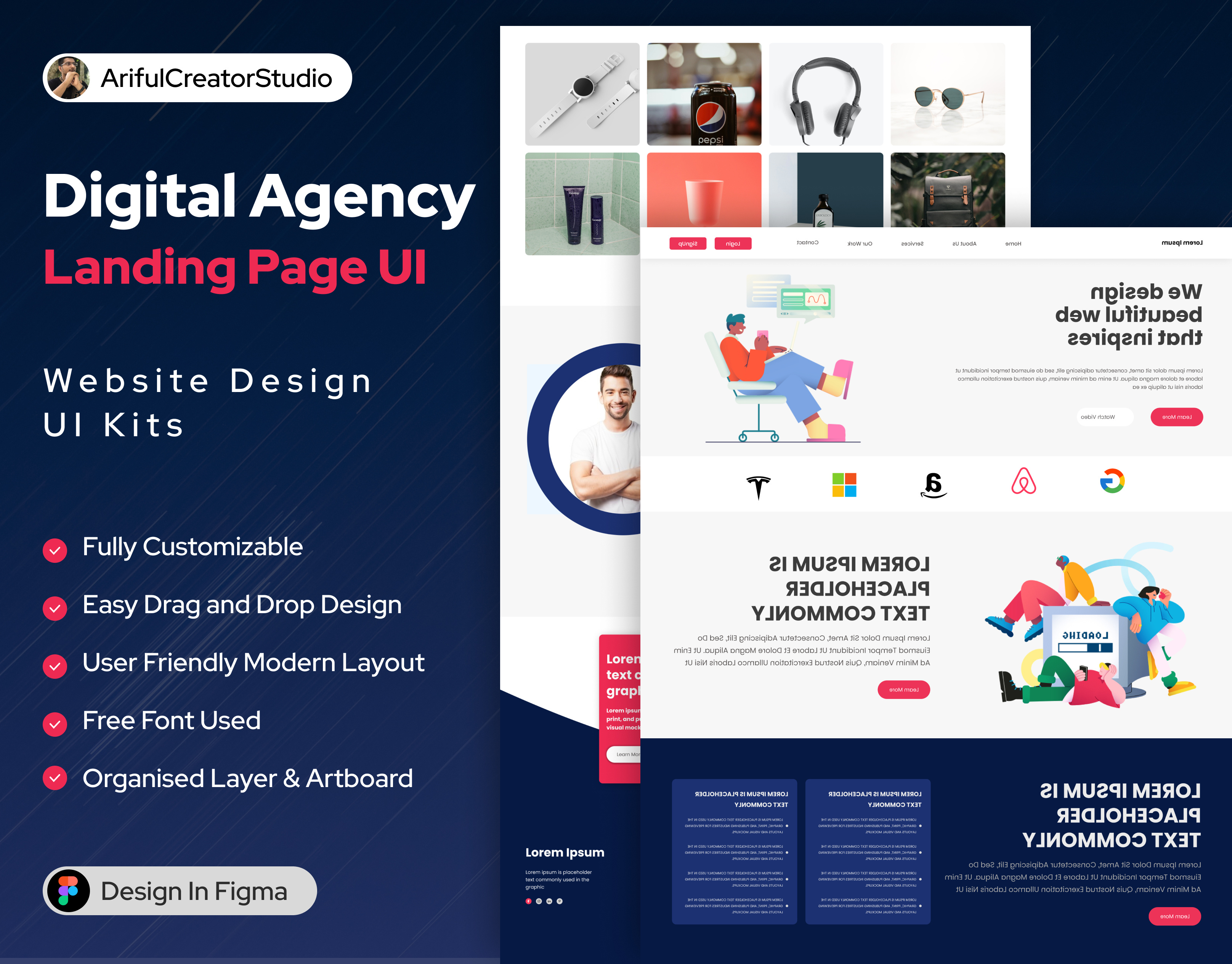 Business Consulting Landing Page UI Design I Website UI ariful creator studio arifulcreatorstudio brand brand identity branding business consulting business website business website ui design figma graphic design landing page landing page ui ui ui design ui kit ux website kit ui design website ui website ui design