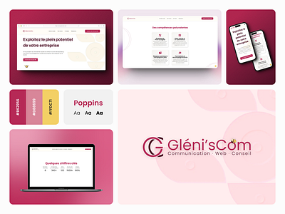 Gleni'sCom - Agence digitale agency branding design digital agency france graphic design logo webdesign website