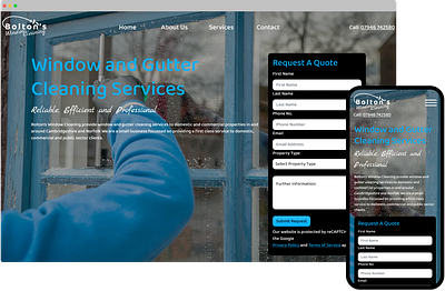 Window cleaner website design business website web design window cleaner