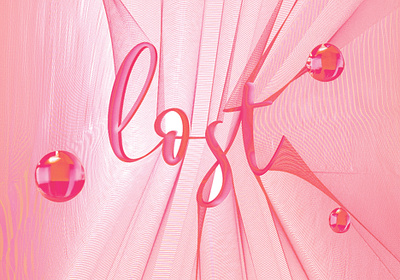 LOST by Tarafa MHFOUD™ abstract adobe animation backgrpund branding creativedesign design fabric graphic design illustration logo lost love pink texture typography uiux ux valentine vector
