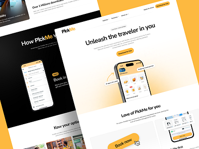 PickMe.lk landing page redesign by Azran branding ui ui design ux design