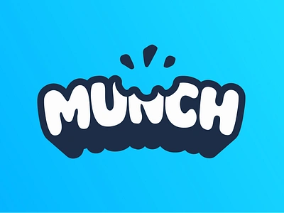 Munch Logo branding edible food logo gaming graphic design logo loot box munch