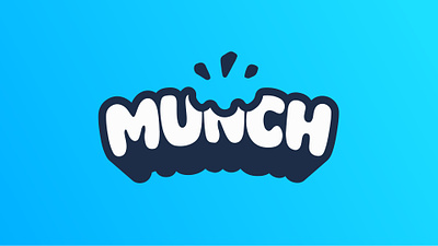 Munch Logo branding edible food logo gaming graphic design logo loot box munch