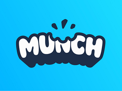 Munch Logo branding edible food logo gaming graphic design logo loot box munch