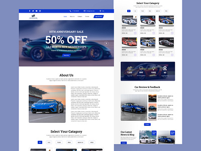 Car review website design ui ui design ui ux design uiux web design website website design