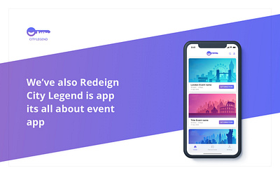 City Legend graphic design illustration mobile app prototype typography ui ux