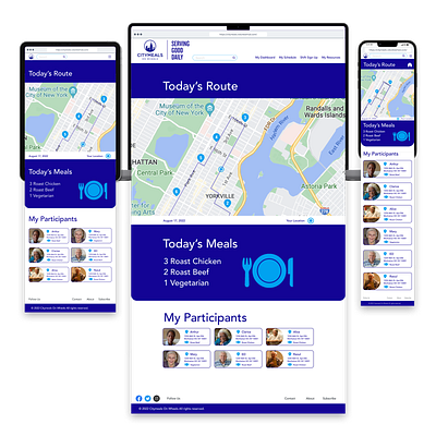 CityMeals on Wheels app branding communication design location nonprofit tech ui ux