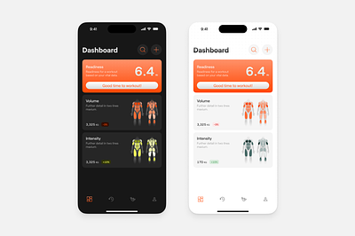 Fitness 🏋️‍♀️ app design system fitness jimdesigns mobile product design saas ui
