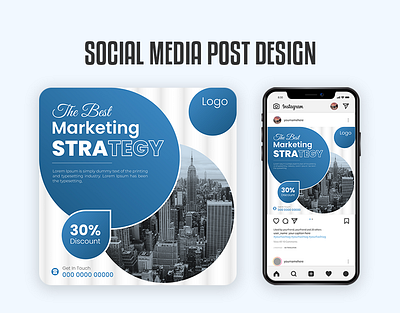 Social Media Post design for Business Marketing 3d animation branding graphic design logo motion graphics ui