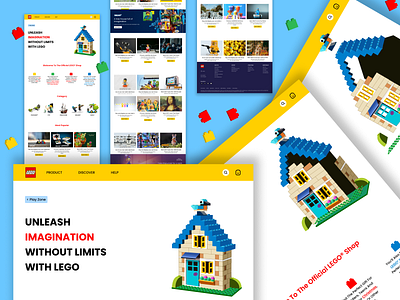 Redesign Lego Website design lego redesign ui ux