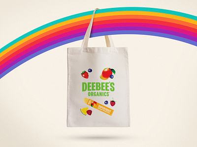 Fruit Snack Tote Bag bag graphic design mock up snack