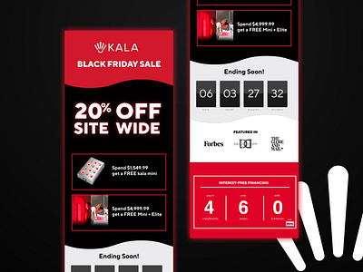 Red Light Product Newsletter Design email graphic design