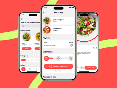 Delivery Mobile iOS App app delivery mobile ui ux