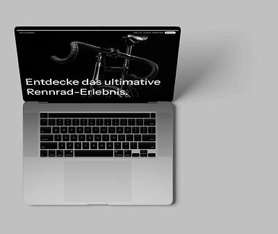 Bicycle Company Sales Funnel Concept. bike branding company design hero ui ux web web design website