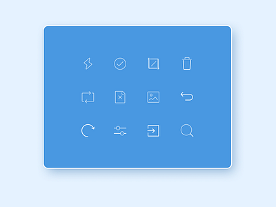 Icons graphic design ui