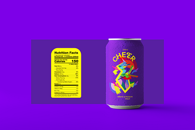 CHEER - Soda Packaging branding design dragon graphic design illustration logo packaging soda typography vector