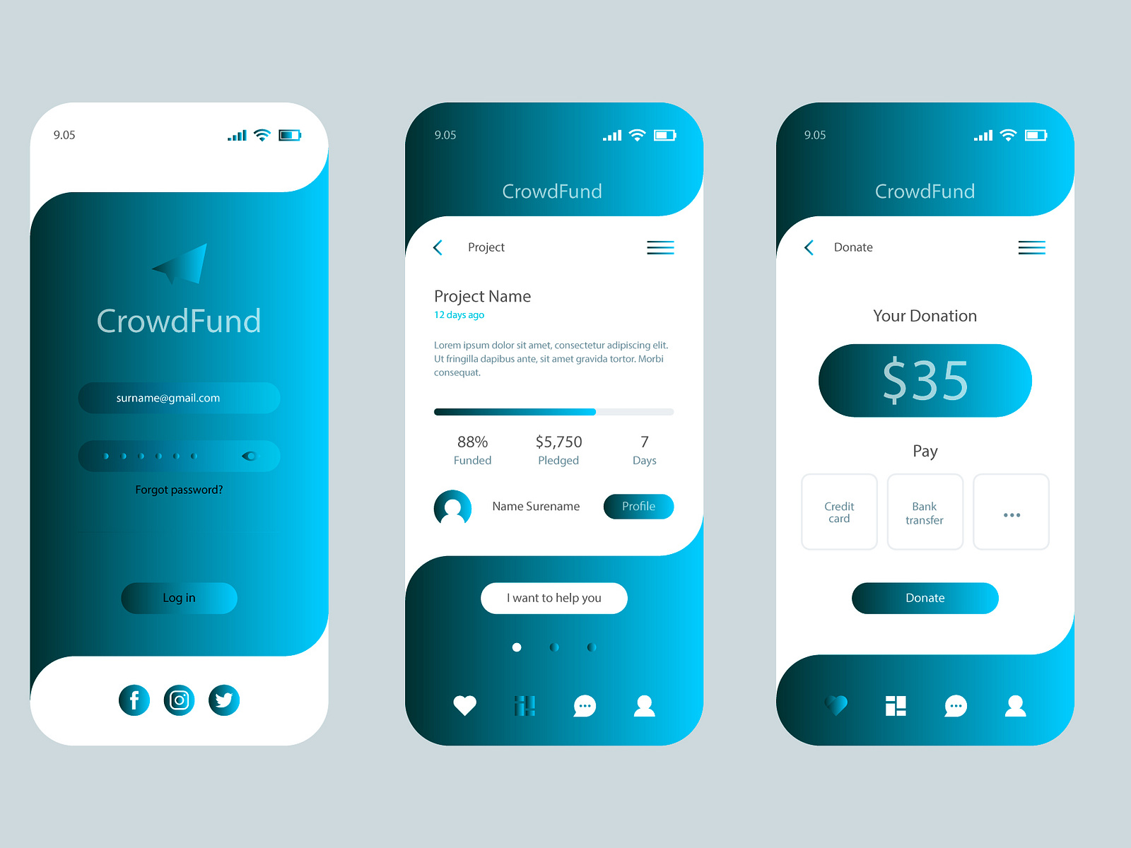 crowd-funding-app-by-arojit-mondal-on-dribbble