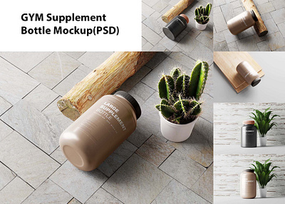 GYM Supplement Bottle Mockup(PSD) download mock up download mockup mockup mockups psd psd mockup