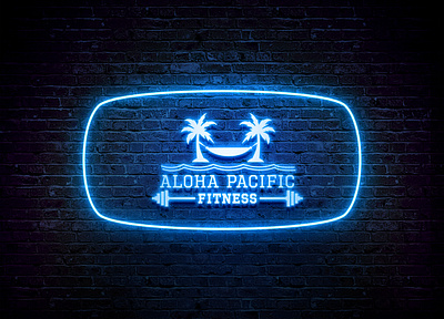 Beach side fitness club Logo beach logo brand identity fitness club logo fitness logo gym logo logo design mascot logo minimal logo modern logo vintage logo