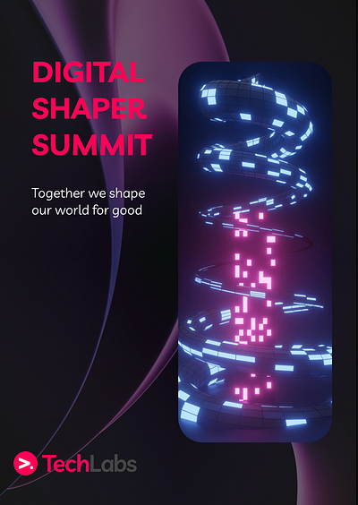 Digital Shaper Summit (TechLabs) - Mockup Poster design graphic design poster