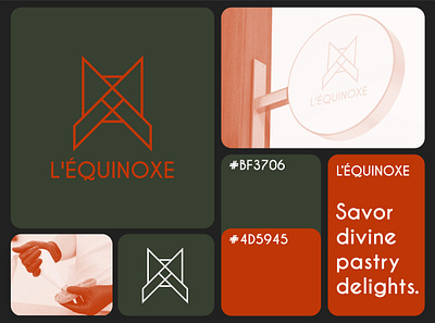L'Équinoxe - Luxurious pastry bakery bento brand design branding logo minimal minimalist pastry visual identity