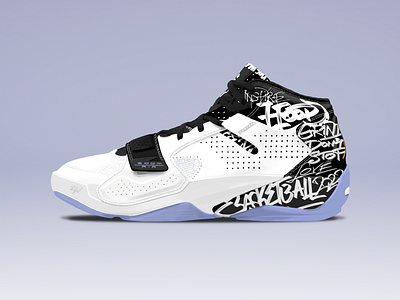 Jordan Zion 2 “Graffiti” concept basketball design footwear footwear design jordan nike shoes sneakers
