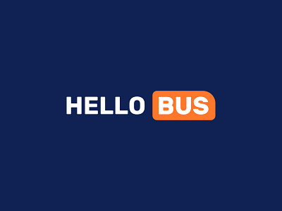 Hello Bus Logo app branding connectivity connectivity. design graphic design logo welcoming
