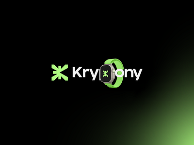 Kryptony - Logo and Brand Identity bitcoin brand identity crypto currency develop letter k logodesign modern