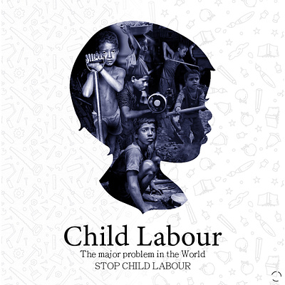 Child labour poster design adobe photoshop childlabour design graphic design poster poster design