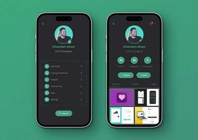 Day 6: User Profile UI chandan aheer creativechallenge creativedesign creatives dailychallenge dailyui designcommunity digital identity dribbbleshot engaging experience inspiration instagram khambra ui uidesign user centric design user profile user profile ui userinterface visualdesign