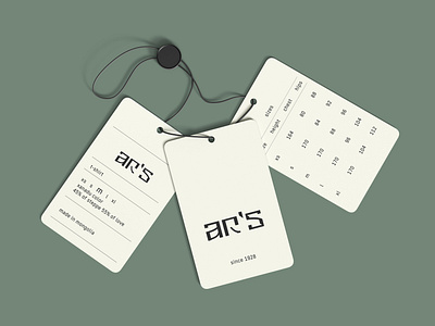 AR'S tags branding graphic design tag