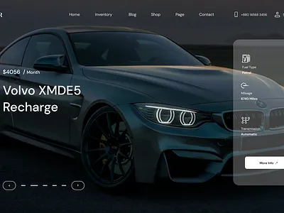Car Rental Website car rental ui website