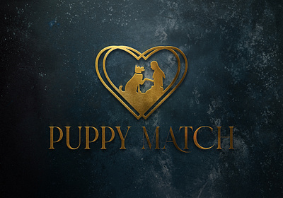 Puppy Match Dog Care Company Logo Design brand identy branding care logo company logo design dog care logo girl with dog logo graphic design illustration logo logodesign logofolio minimalist logo vector