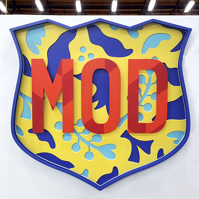 Mod Badges design compilation 3d design branding logo signage store design typography