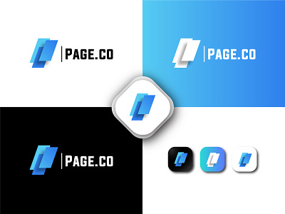 Page.co - logo design, modern, minimalist, creative, app, brand app design arthint brand identity branding business logo chat corporate business logo creative logo gradient logo logo mark minimalist modern design packaging design redesign remodel trade mark trendy logo unique word