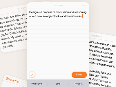 Index Cards app ios note note taking notes ui