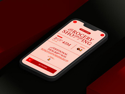 Grocery Shopping | | Mobile App 3d app application buy cg cinema4d design marketplace mobile phone purchase rozov shoppimg ux visualisation wnbl
