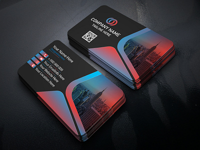 corporate business card design brand business card cards company corporate design graphic information modern template visit visiting card