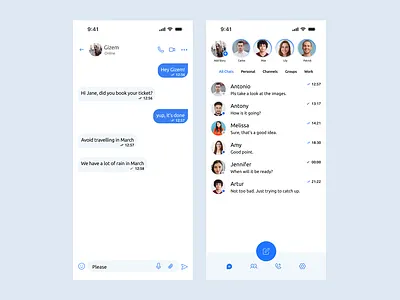 Daily UI :: Day 013 - Direct Messaging chat daily ui 013 dailyui013 direct message messaging app ui