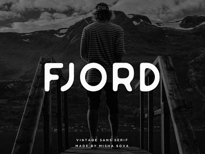 Fjord Font + Extras aurora brand branding design display fjord font graphic design grunge logo logotype norway retro sans serif type type design typeface typography vintage